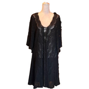 BCBGMAXAZRIA  Black All Lace Dress Size M